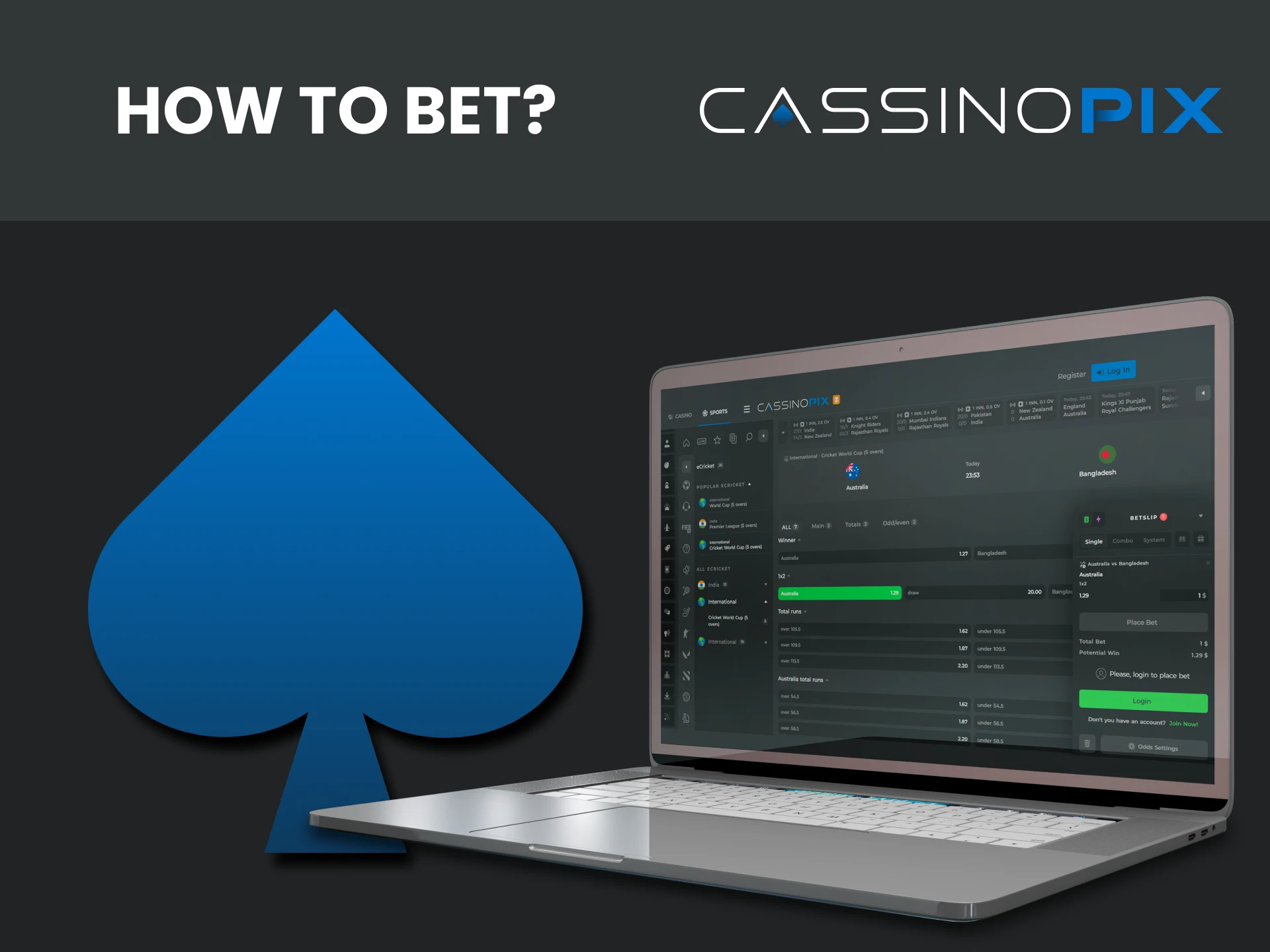 Find out how to start betting on Cassino Pix.