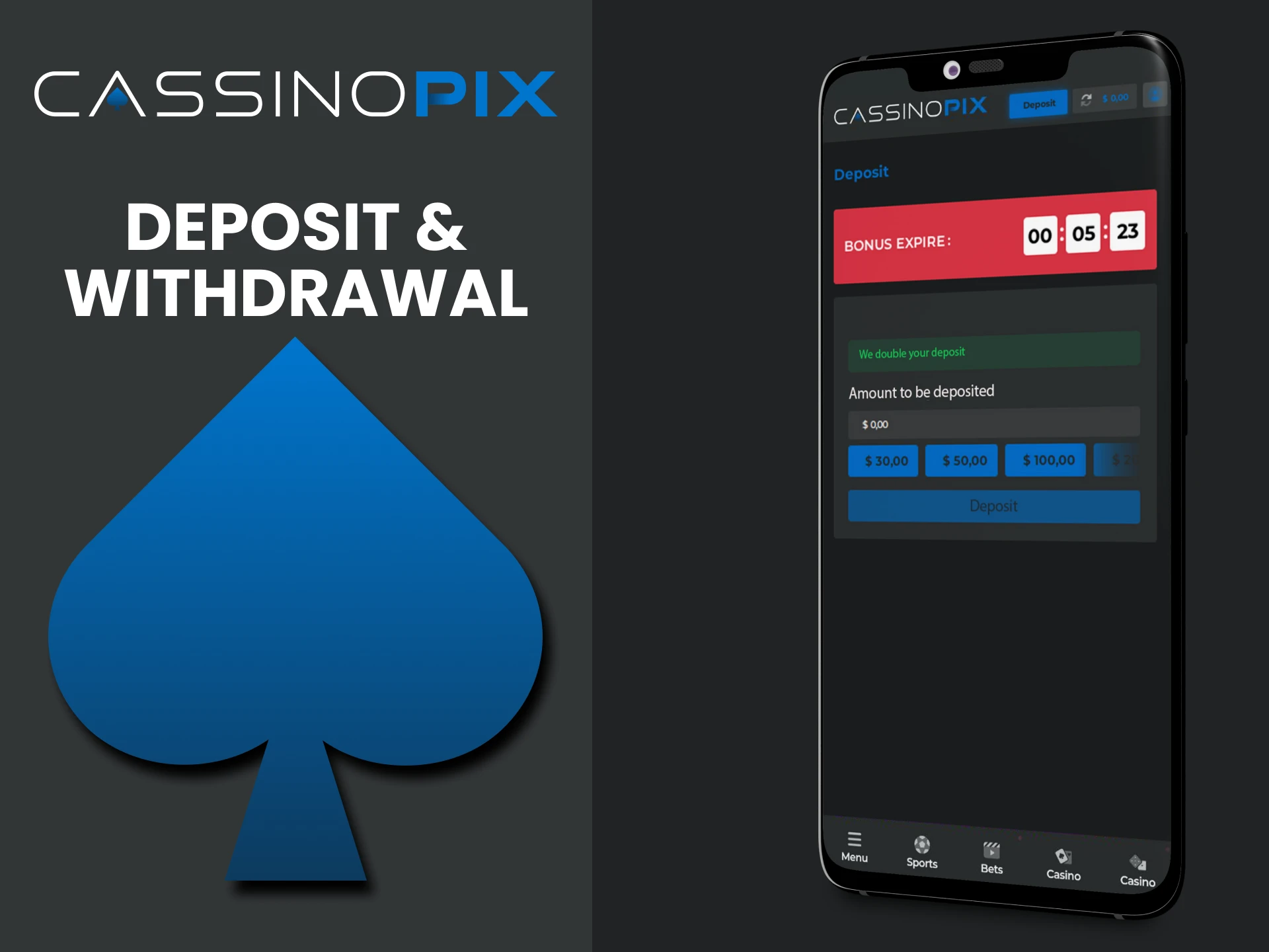 We will talk about transactions in the Cassino Pix application.