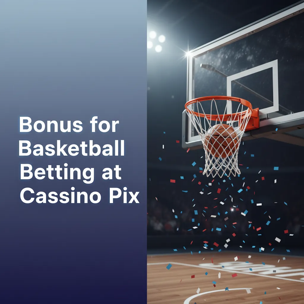 Banner for Cassino Pix basketball betting bonus: welcome offer with Bonus Bets; terms apply, 18+.