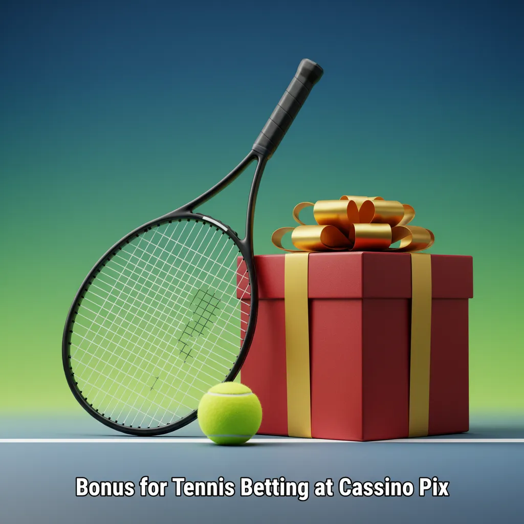 Cassino Pix tennis betting welcome bonus for new customers; deposit and qualifying bet required; T&Cs apply.