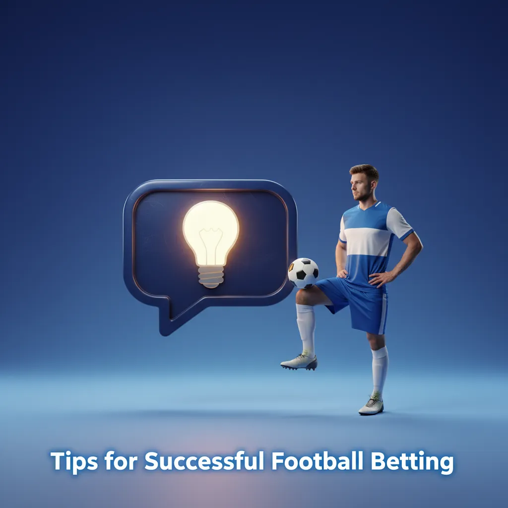Infographic titled Tips for Successful Football Betting with checklist: form, team news, weather, motivation, bankroll, odds.