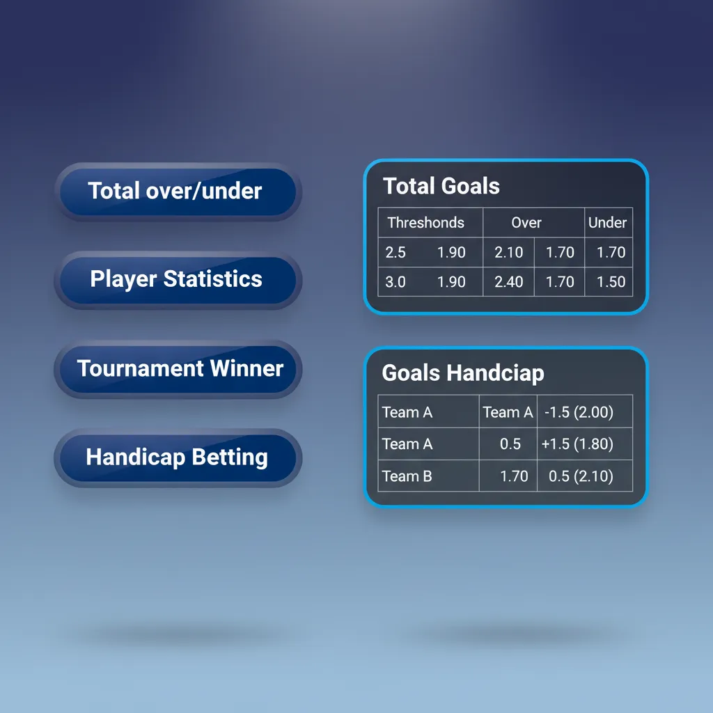 Types of bets infographic: Single (one pick), System (combos can pay if one loses), Express (all legs must win).