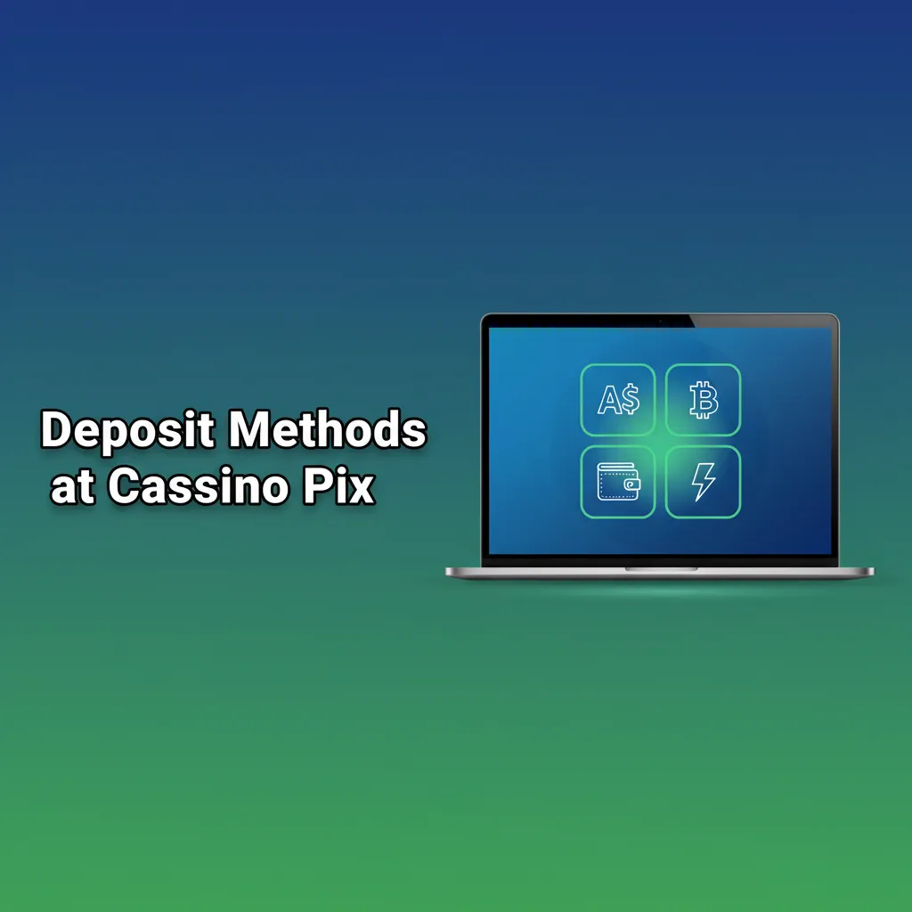 AUD deposit methods at Cassino Pix: Visa/Mastercard, bank transfer, PayID, e‑wallet; enter amount, confirm, funds appear soon