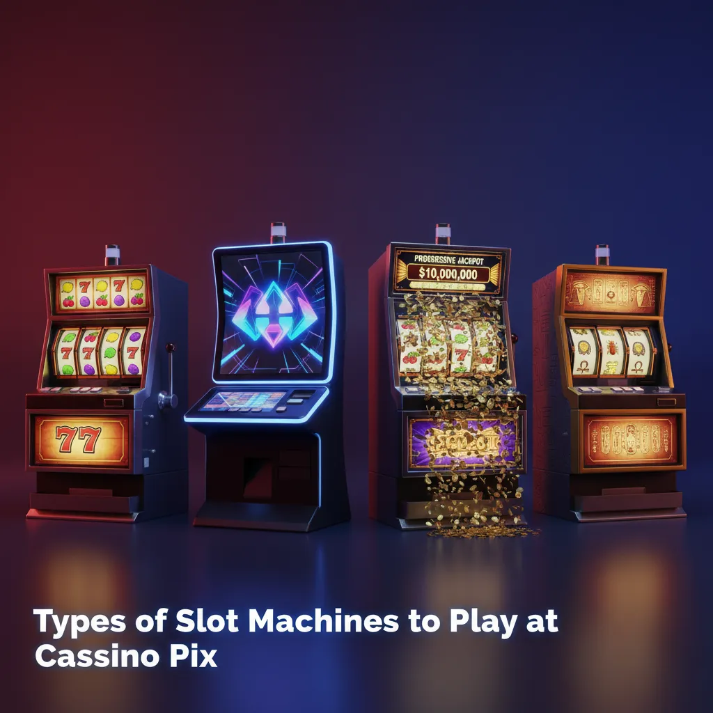 Cassino Pix slot types: Classic 3-reel, Video, Megaways, Progressive jackpots, Hold & Win, Cluster Pays, Branded, Buy Feature